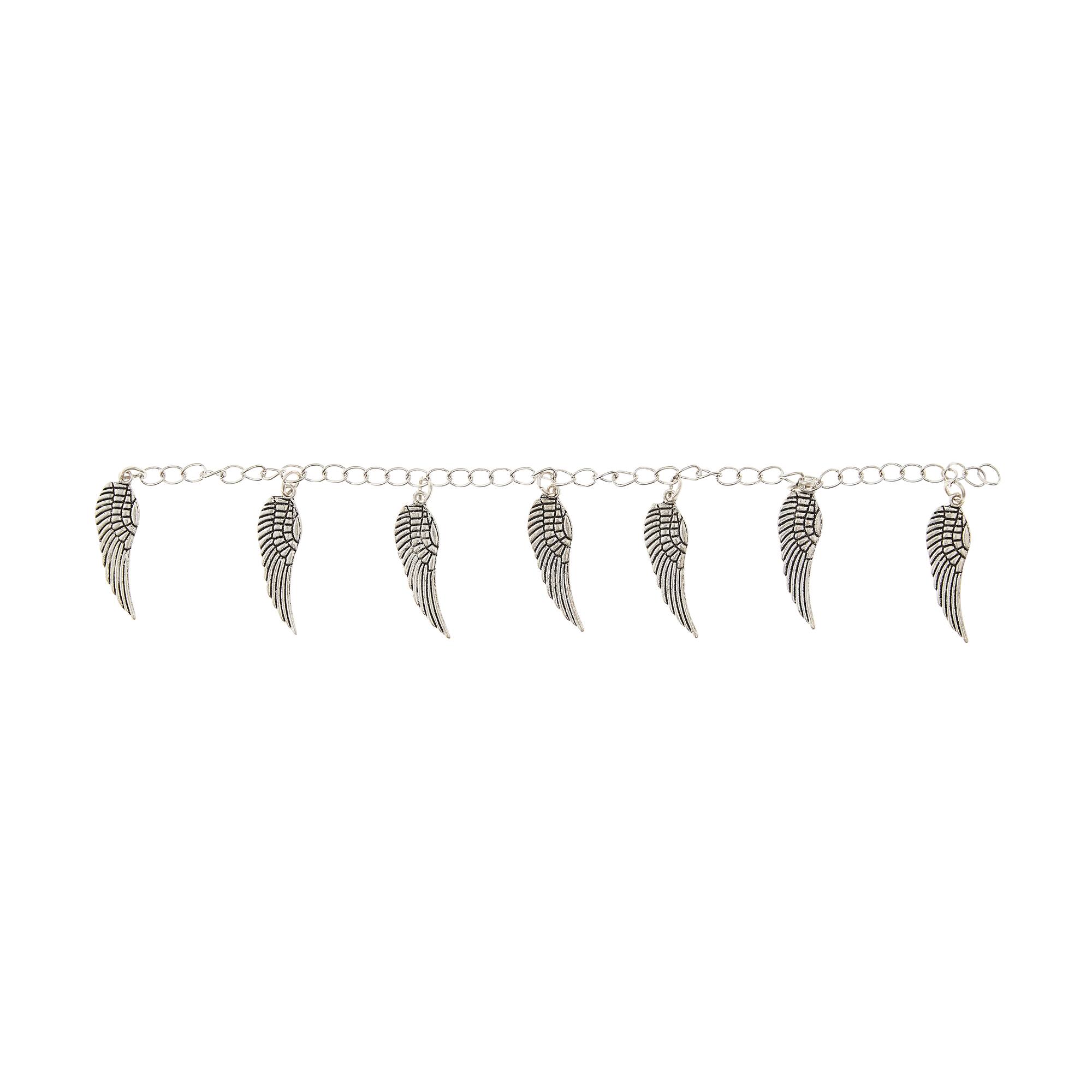 Antique Silver Wing Beads, 30mm by Bead Landing™